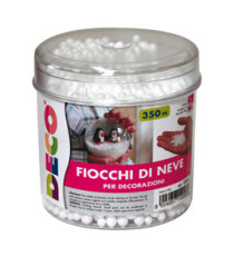 Palline di neve in polistirolo - Deco - barattolo 350 ml