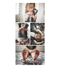 Palline di neve in polistirolo - Deco - barattolo 350 ml