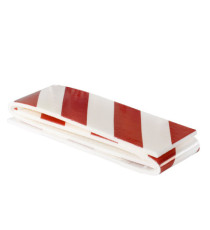 Pannello antiurto adesivo BOX - 13,7 x 100 cm - EPE/LDPE - bianco/rosso - Geko - conf. 2 pezzi