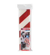 Pannello antiurto adesivo BOX - 13,7 x 50 cm - EPE/LDPE - bianco/rosso - Geko - conf. 2 pezzi