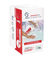 Panni Defend Tech - 2 veli - 21,6 x 33,25 cm - Fast&Clean - Papernet - pacco 100 pezzi