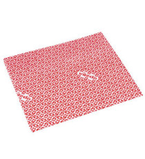 Panno multiuso Wipro - con proprietà antibatteriche - 36 x 42 cm - rosso - Vileda - conf. 20 pezzi