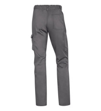 Pantalone da lavoro Panostrpa - sargia/poliestere/cotone/elastan - taglia L - grigio/nero - Deltaplus
