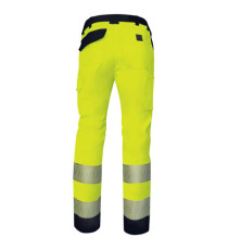 Pantalone multitasche alta visibilità M2PA3S - taglia L - giallo fluo - Deltaplus