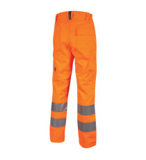 Pantaloni alta visibilità Vega - taglia XL - arancio fluo - U-Power