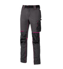 Pantaloni da donna Atom Lady - taglia M - grigio/fucsia - U-Power