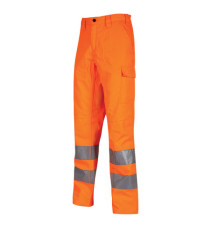Pantaloni invernali alta visibilità Sirius - taglia L - arancio fluo - U-Power
