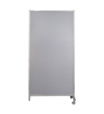 Paretina divisoria - 80 x 40 x 170 cm - policarbonato/acciaio - grigio chiaro - Serena Group
