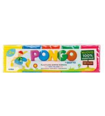 Pasta Pongo - panetto 50 gr - colori assortiti - Giotto - conf.10 pezzi