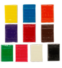 Pasta Pongo - panetto 50 gr - colori assortiti - Giotto - conf.10 pezzi