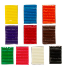 Pasta Pongo - panetto 50 gr - colori assortiti - Giotto - conf.10 pezzi