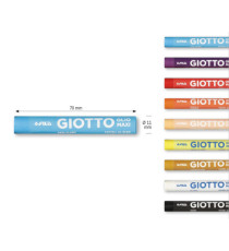 Pastelli a olio - lunghezza 70 mm - diametro11 mm - colori assortiti - Giotto - conf. 12 pezzi