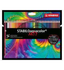 Pastelli Arty Aquacolor - colori assortiti - Stabilo - astuccio 36 pezzi