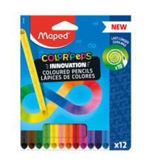 Pastello Color'Peps Infinity - colori assortiti - Maped - conf. 12 pezzi