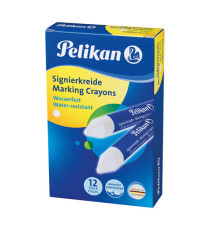 Pastello industriale 762 - bianco - Pelikan - scatola 12 pezzi