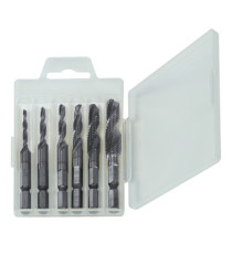 Punte per metallo autofilettanti HSS - misure assortite - Valex - conf. 6 pezzi