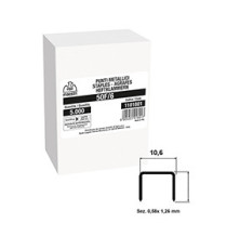 Punti 50F/6  - H 6mm Romeo Maestri - contenuto da 5.000 pezzi cad confezione - conf. 2 scatole