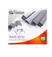 Punti metallici 23/10 - TiTanium - conf. 1000 pezzi