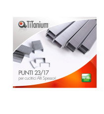 Punti metallici 23/17 - TiTanium - conf. 1000 pezzi