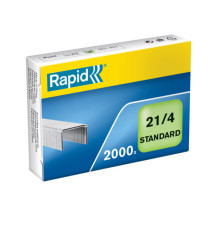 Punti Rapid Standard - 21/4 (6/4) - acciaio zincato - metallo - Rapid - conf. 2000 pezzi