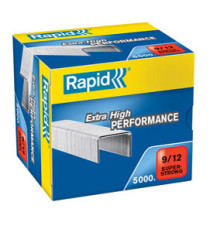 Punti Rapid Super Strong - alti spessori - 9/12 - acciaio zincato - metallo - Rapid - conf. 5000 pezzi