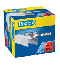 Punti Rapid Super Strong - alti spessori - 9/12 - acciaio zincato - metallo - Rapid - conf. 5000 pezzi