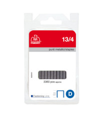 Punti zincati - 13/4 - 4 mm - metallo - Romeo Maestri - conf. 3360 pezzi