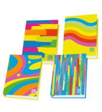 Raccoglitore Fantafluo One Color - A4 - 4 anelli tondi 30 mm - fantasia - Blasetti