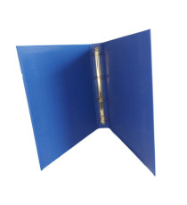 Raccoglitore King - 22 x 30 cm - 4 anelli tondi 30 mm - dorso 4 cm - rivestimento in PP - blu - Starline
