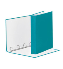 Raccoglitore Meeting - 22 x 30 cm - 4 anelli tondi 30 mm - dorso 4 cm - PP - turchese - Esselte