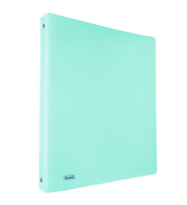Raccoglitore Pastel - 22 x 30 cm - 4 anelli tondi 30 mm - PP - celeste - Favorit
