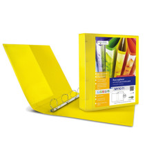 Raccoglitore personalizzabile Myto TI - 22 x 30 cm - 4 anelli a D 17 mm - dorso 2,5 cm - giallo - Sei Rota