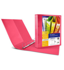 Raccoglitore personalizzabile Myto TI - 22 x 30 cm - 4 anelli a D 17 mm - dorso 2,5 cm - rosso - Sei Rota