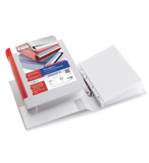 Raccoglitore personalizzabile Stelvio TI - 22 x 30 cm - 2 anelli a D 25 mm - dorso 4 cm - bianco - Sei Rota