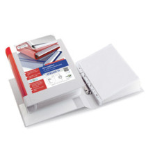 Raccoglitore personalizzabile Stelvio TI - 22 x 30 cm - 2 anelli a D 50 mm - dorso 7,5 cm - bianco - Sei Rota