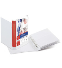 Raccoglitore personalizzabile Stelvio TI - A3 - 4 anelli a D 25 mm - dorso 4 cm - bianco - Sei Rota