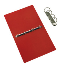 Raccoglitore Presspan - A4 - 4 anelli 25 mm - dorso 4 cm - rosso - Cartotecnica del Garda