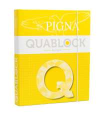Raccoglitore Quablock - A4 - 4 anelli tondi 30 mm - dorso 4 cm - Pigna