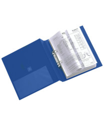 Raccoglitore Stelvio - 22 x 30 cm - 2 anelli a D 40 mm - dorso 5,5, cm - blu - Sei Rota