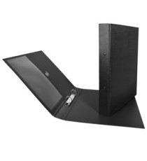 Raccoglitore Stelvio - 22 x 30 cm - 2 anelli a R 25 mm - dorso 3 cm - nero - Sei Rota