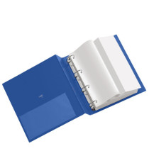 Raccoglitore Stelvio - 22 x 30 cm - 4 anelli a R 30 mm - dorso 3,5 cm - blu - Sei Rota