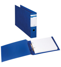 Raccoglitore Stelvio F - 30 x 22 cm album - 2 anelli a D 40 mm - dorso 6 cm - blu - Sei Rota