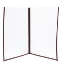Portamenù Crystal BR2 doppio - per 4 fogli A4 - Securit - set 3 pezzi