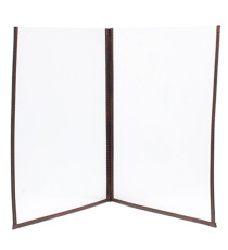 Portamenù Crystal BR2 doppio - per 4 fogli A4 - Securit - set 3 pezzi