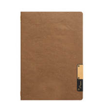 Portamenù Nature - 1 inserto doppio - A5 - 24,9 x 17,5 cm - marrone - Securit