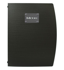 Portamenù Rio - 1 inserto doppio incluso - A4 - 24 x 34 cm - nero - Securit