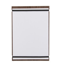 Portamenù Tablet con elastici - 32 x 22 cm - legno di noce - Securit