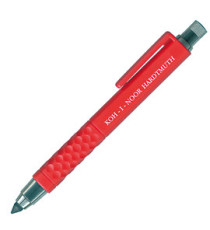 Portamine - mina 5,6mm - in plastica con clip - fusto rosso - Koh.I.Noor