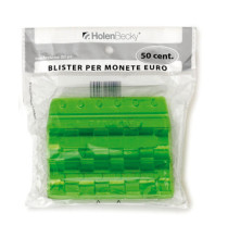 Portamonete - PVC - 50 cent - verde - HolenBecky - blister 20 pezzi