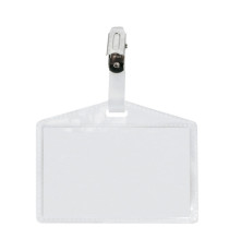 Portanome Pass 3P - clip in metallo - senza cartoncino - 9,5 x 6 cm - PP - buccia - Sei Rota - conf. 10 pezzi